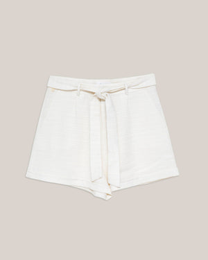 Marble Belted Short White