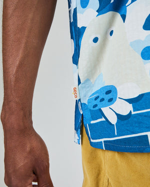 Geco Friends Aloha Shirt Blue