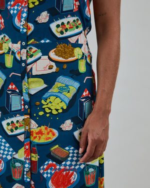 Chiringuito Strap Dress Blue