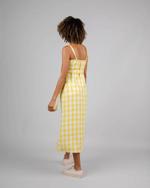 Lorena Strap Dress Lemon