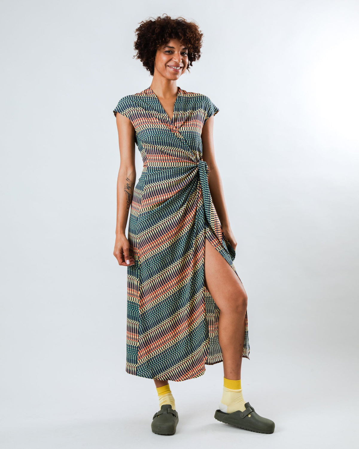 Calella Kimono Dress Navy