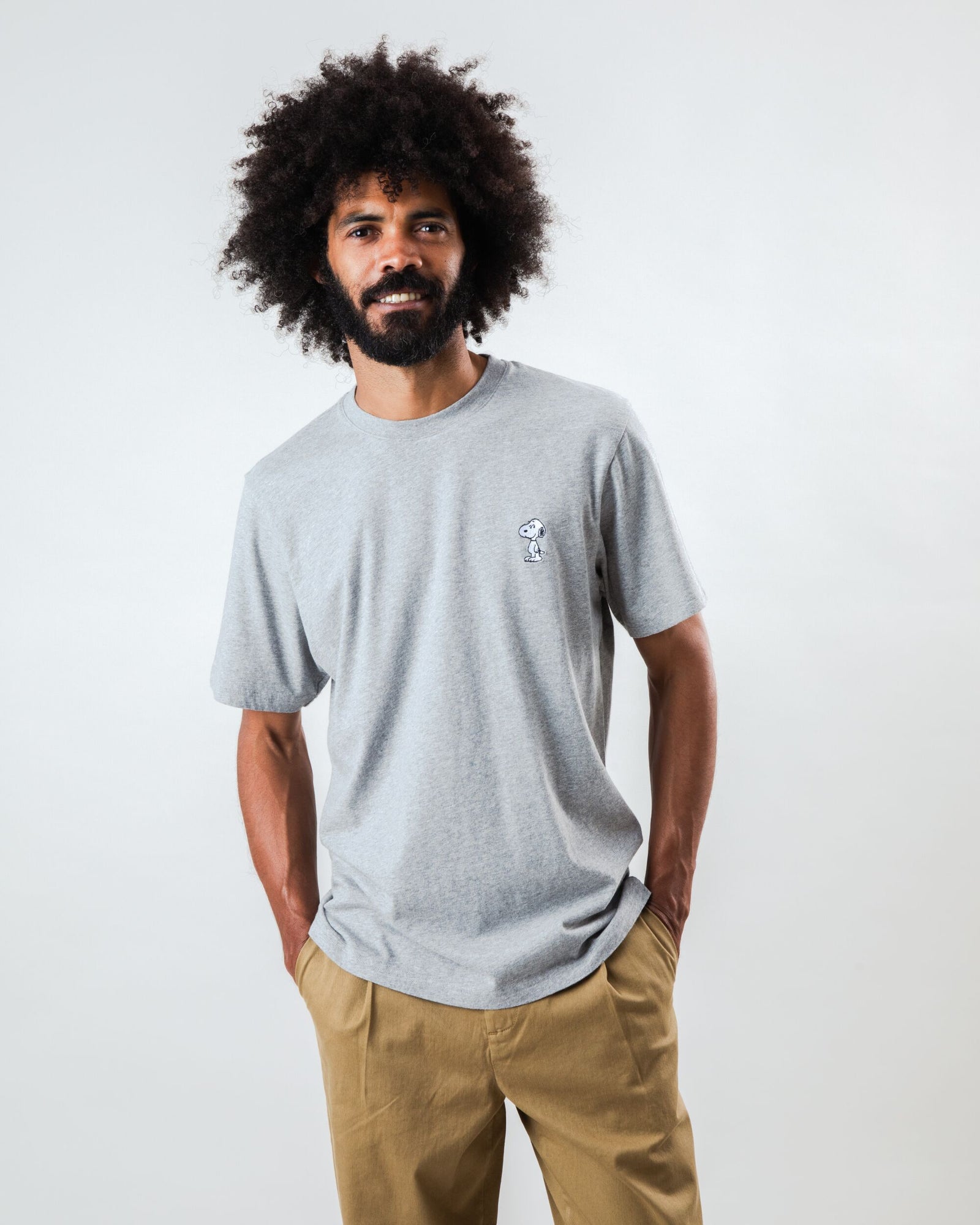 Peanuts Snoopy T-shirt Grey Melange