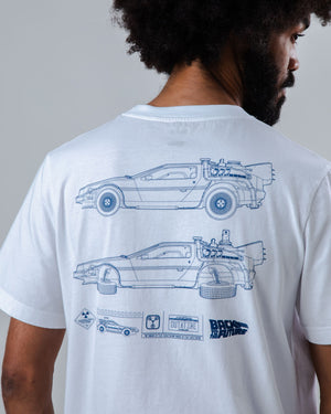 BTTF Blueprint T-shirt Ecru