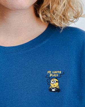 Minions My Happy Place Tshirt Blue