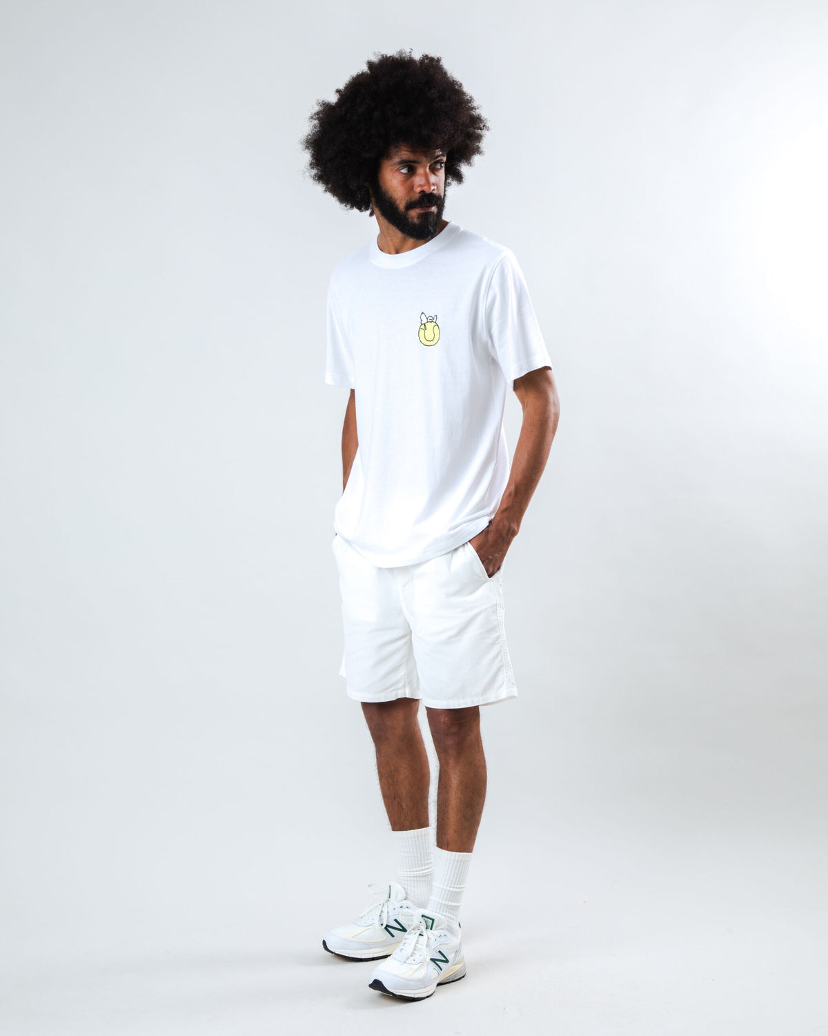 Peanuts Tennis Double Fault Snoopy T-shirt White