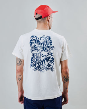 Asis Percales Tigris Regular T-Shirt Ecru