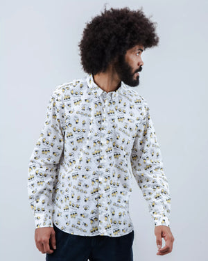 Minions Coffee Long Sleeve Shirt Ecru