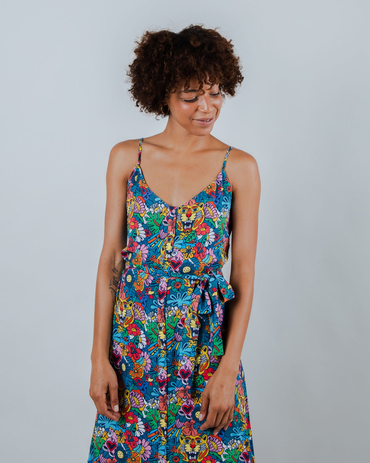 Asis Percales Tutti Frutti Strap Dress