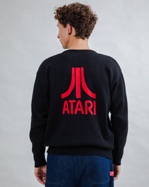 Atari Cardigan Logo Jacquard
