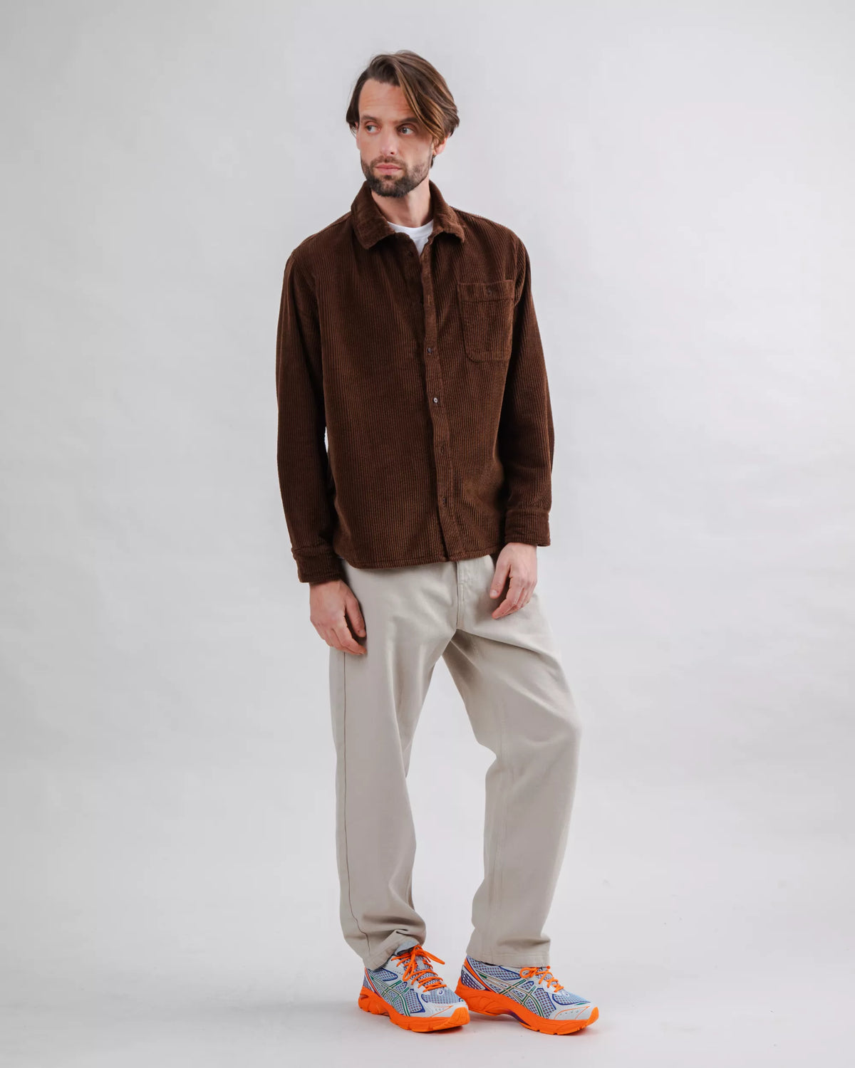 Corduroy Overshirt Chocolate
