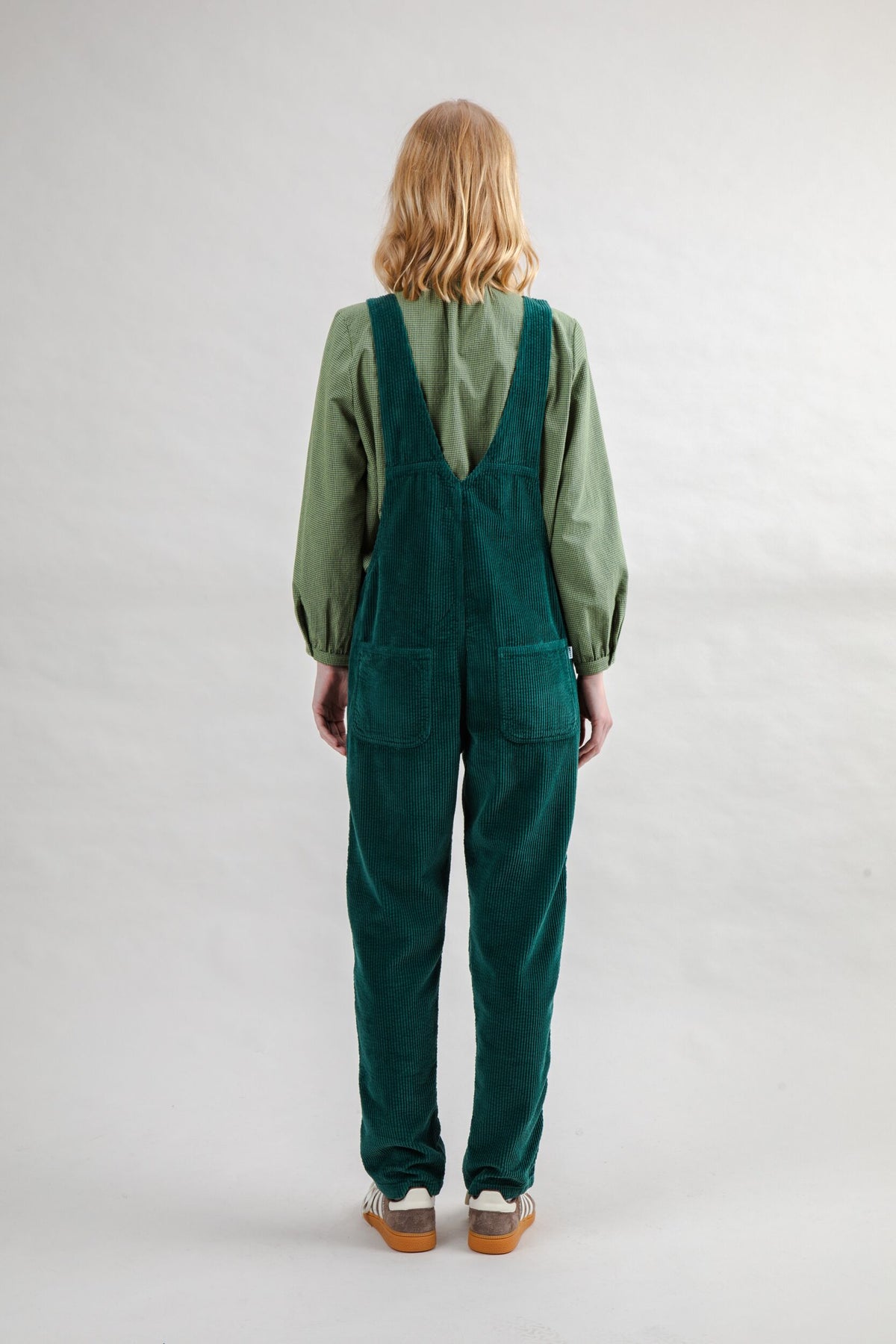 Corduroy Overall Dark Green