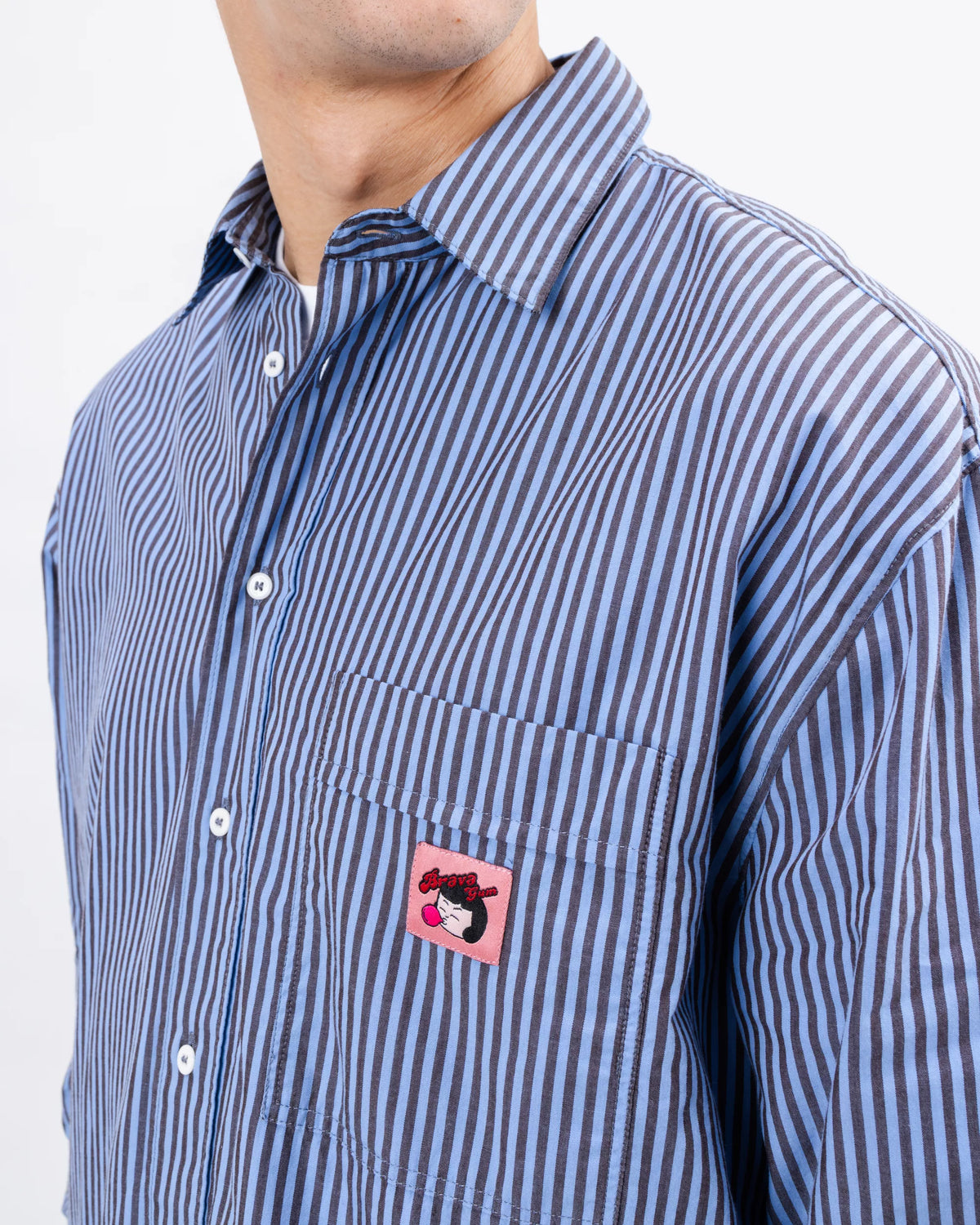 Relaxed Stripes Brava Gum Shirt