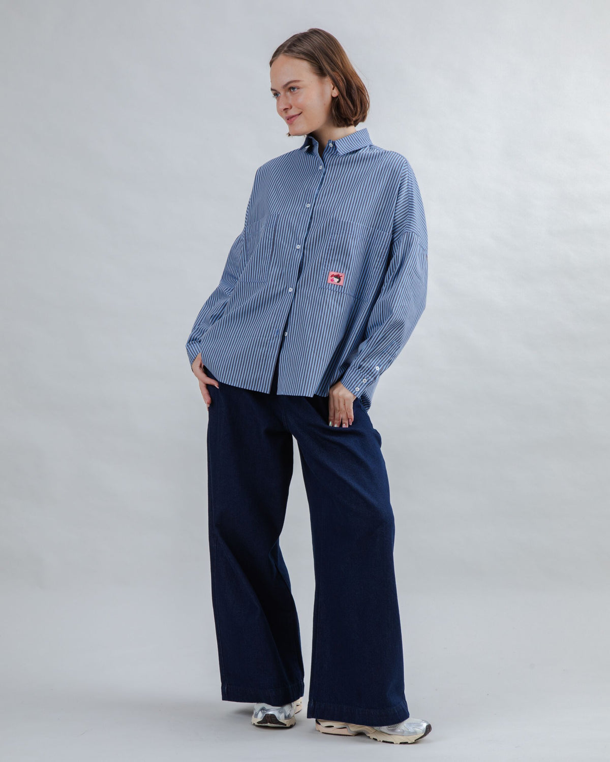 Oversize Stripes Gum Shirt