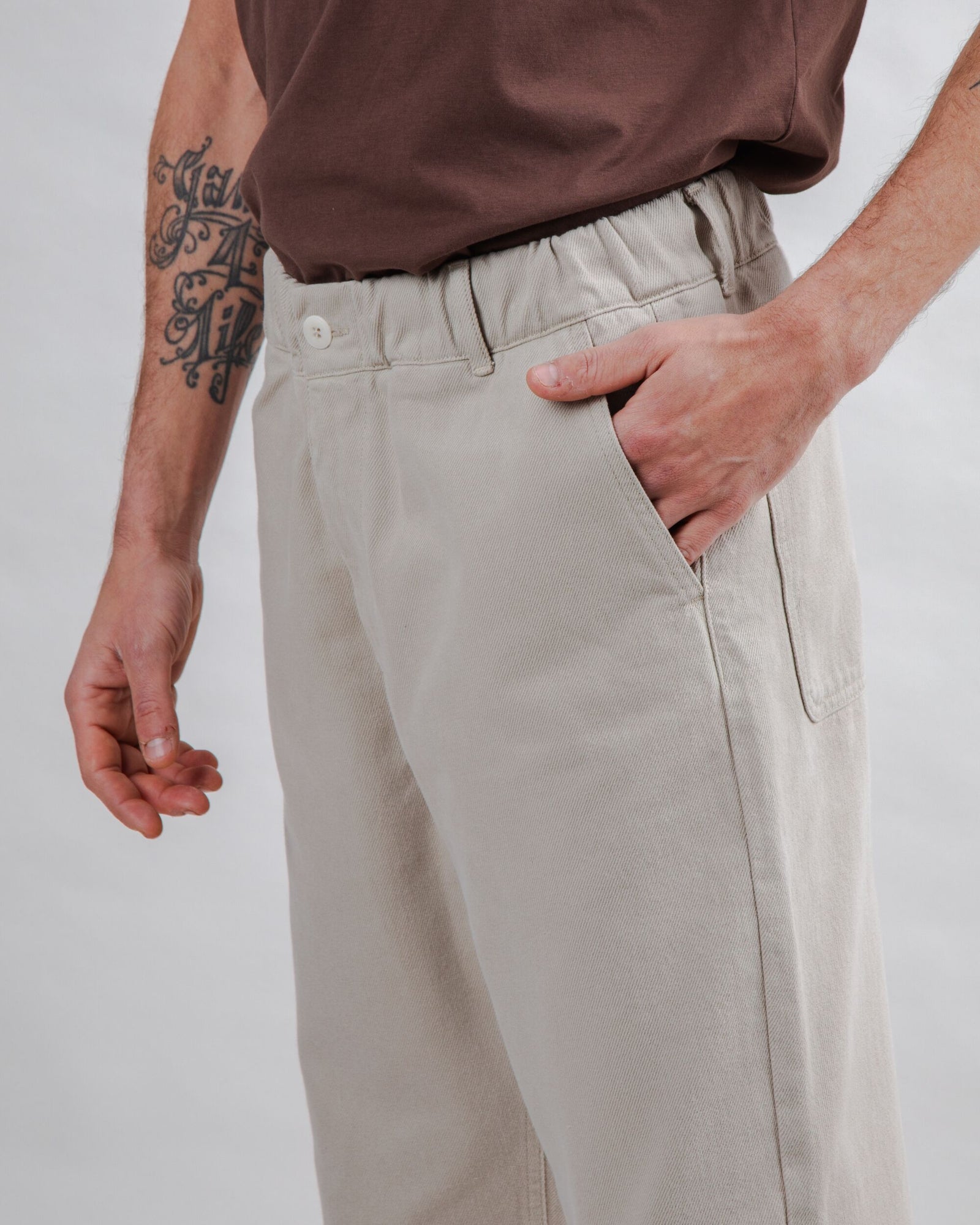 Loose Relaxed Pants Beige