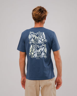Asis Percales Tigris Regular T-Shirt Indigo