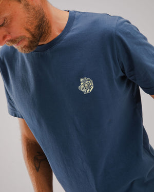 Asis Percales Tigris Regular T-Shirt Indigo