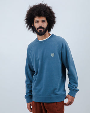 Asis Percales Tigris Cotton Sweatshirt Indigo