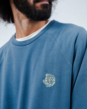 Asis Percales Tigris Cotton Sweatshirt Indigo