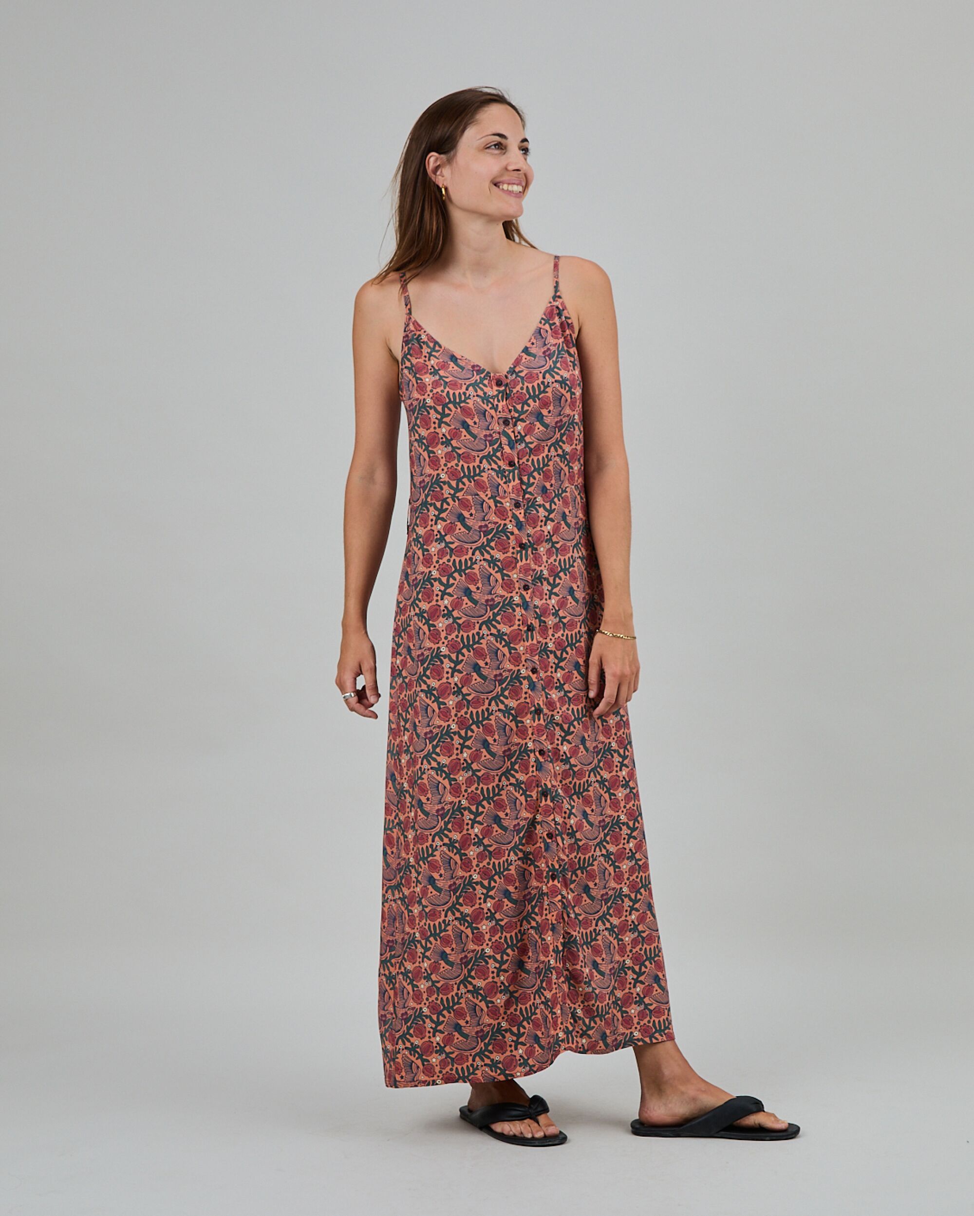 Passerine Strap Long Dress Coiro