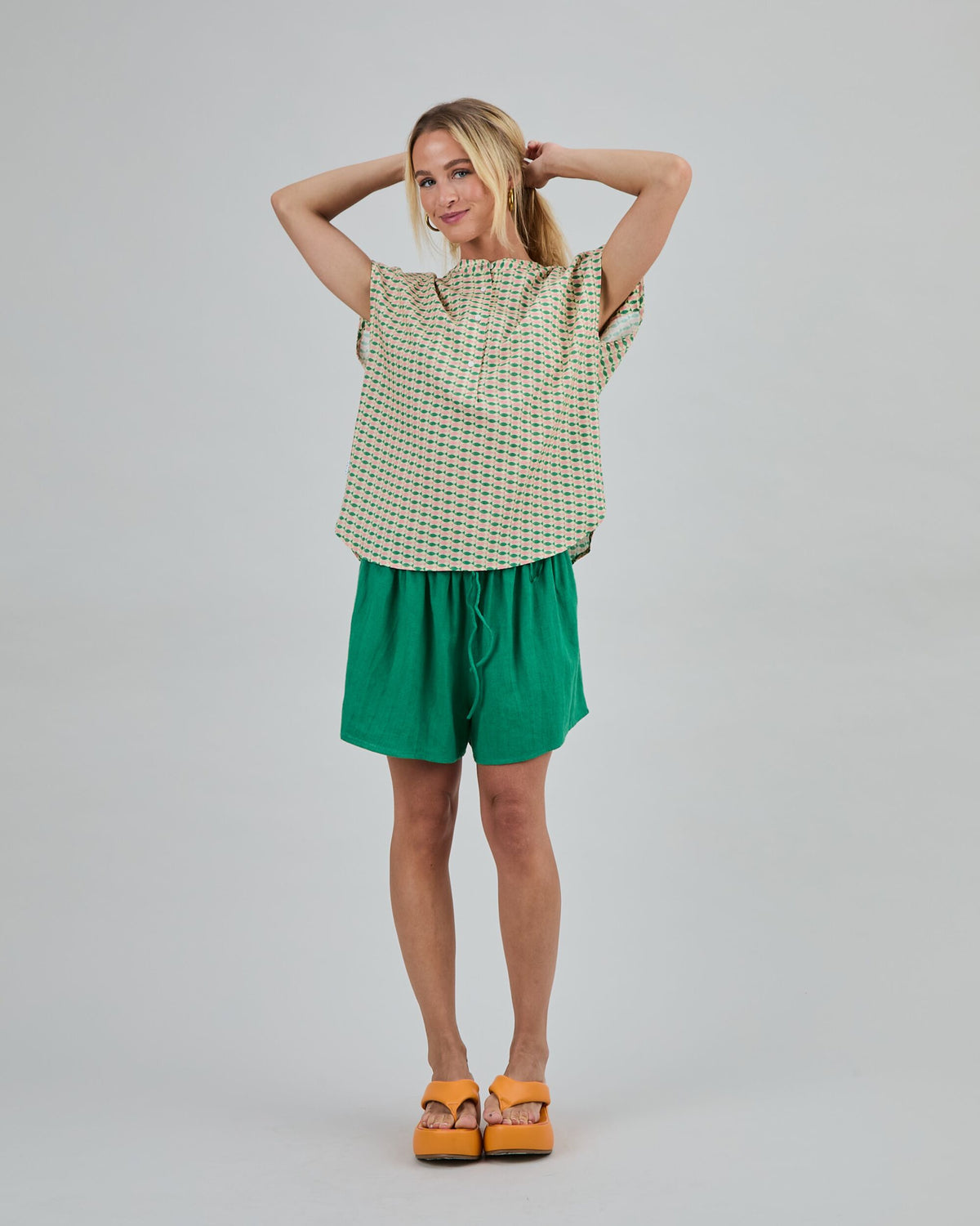 Sardinas Sleeveless Blouse Yellow