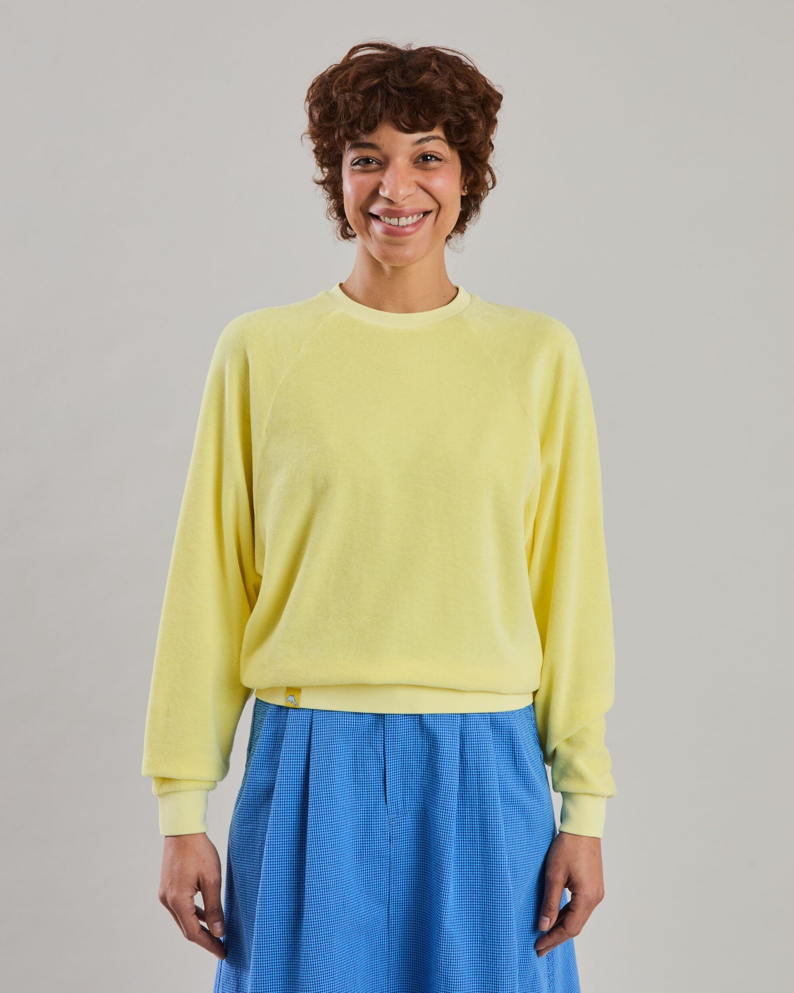 Terry Ranglan Sweatshirt Yellow
