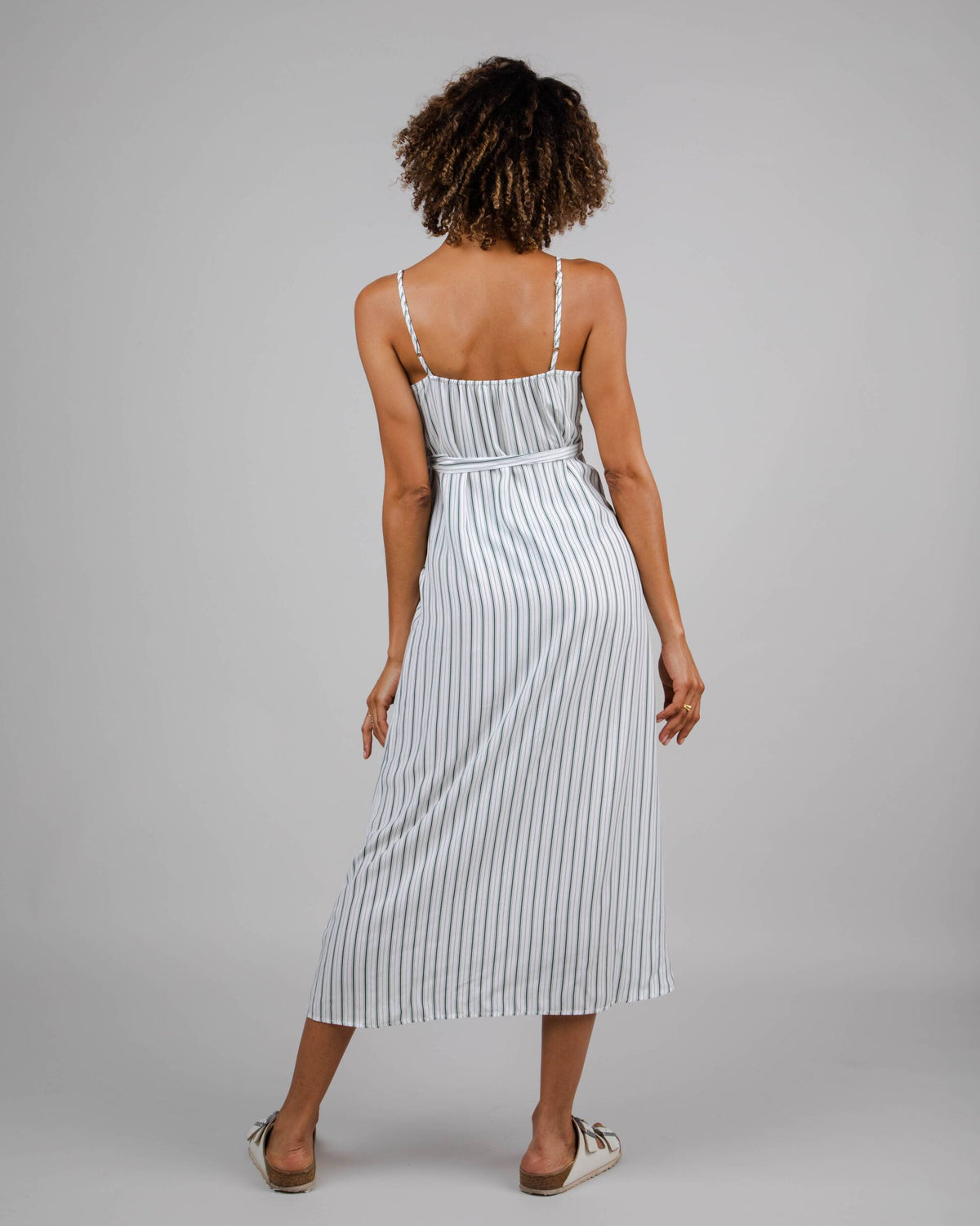 Mix Strap Dress Kale 