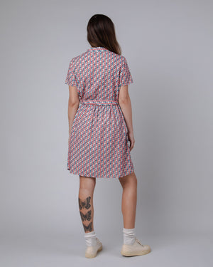 Tiles Short Dress Rose
